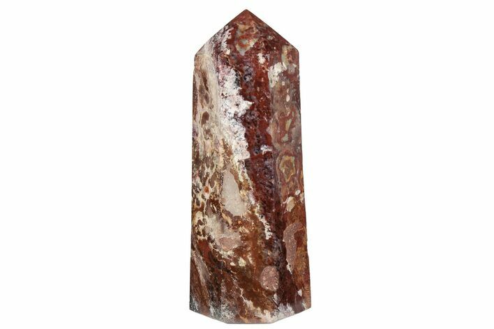 Polished, Red Chaos Brecciated Jasper Tower - Madagascar #210288